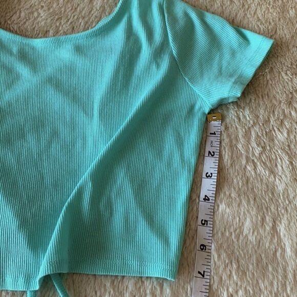 Wild fable light blue open back crop top - Picture 16 of 16
